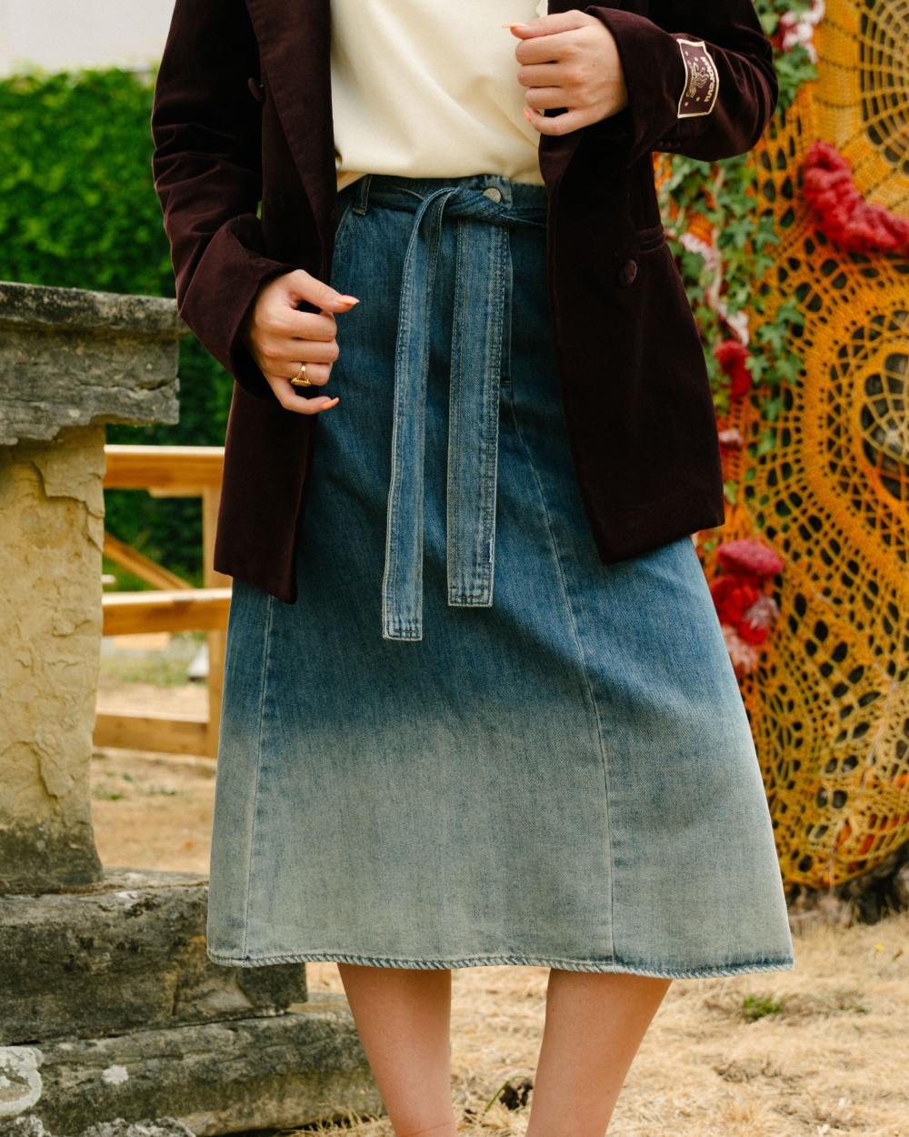 Jupe en jean femme Celia | Peonies Shop