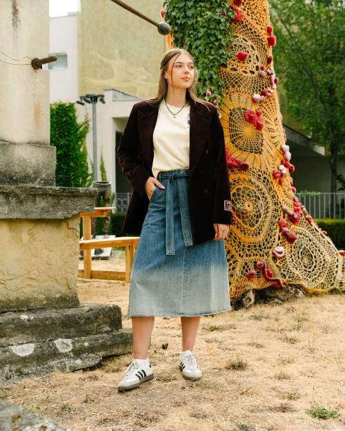 Jupe en jean femme Celia | Peonies Shop