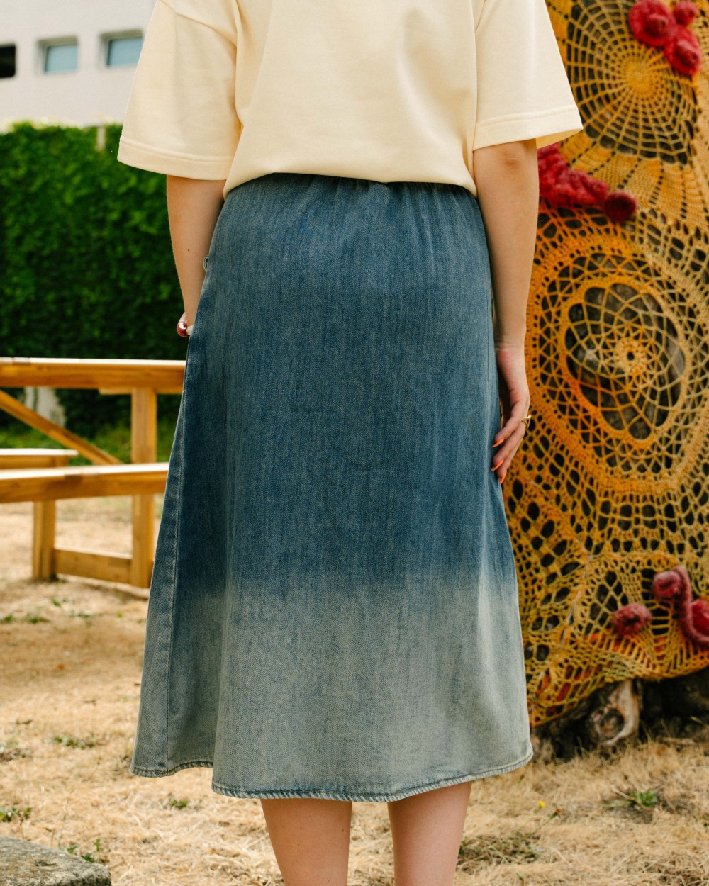 Jupe en jean femme Celia | Peonies Shop