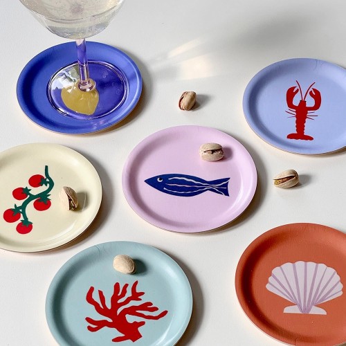 Lot de 6 dessous de verre  | Peonies Shop