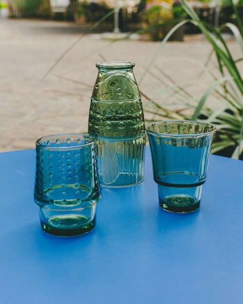Lot de 4 verres empilables Poisson | Peonies Shop
