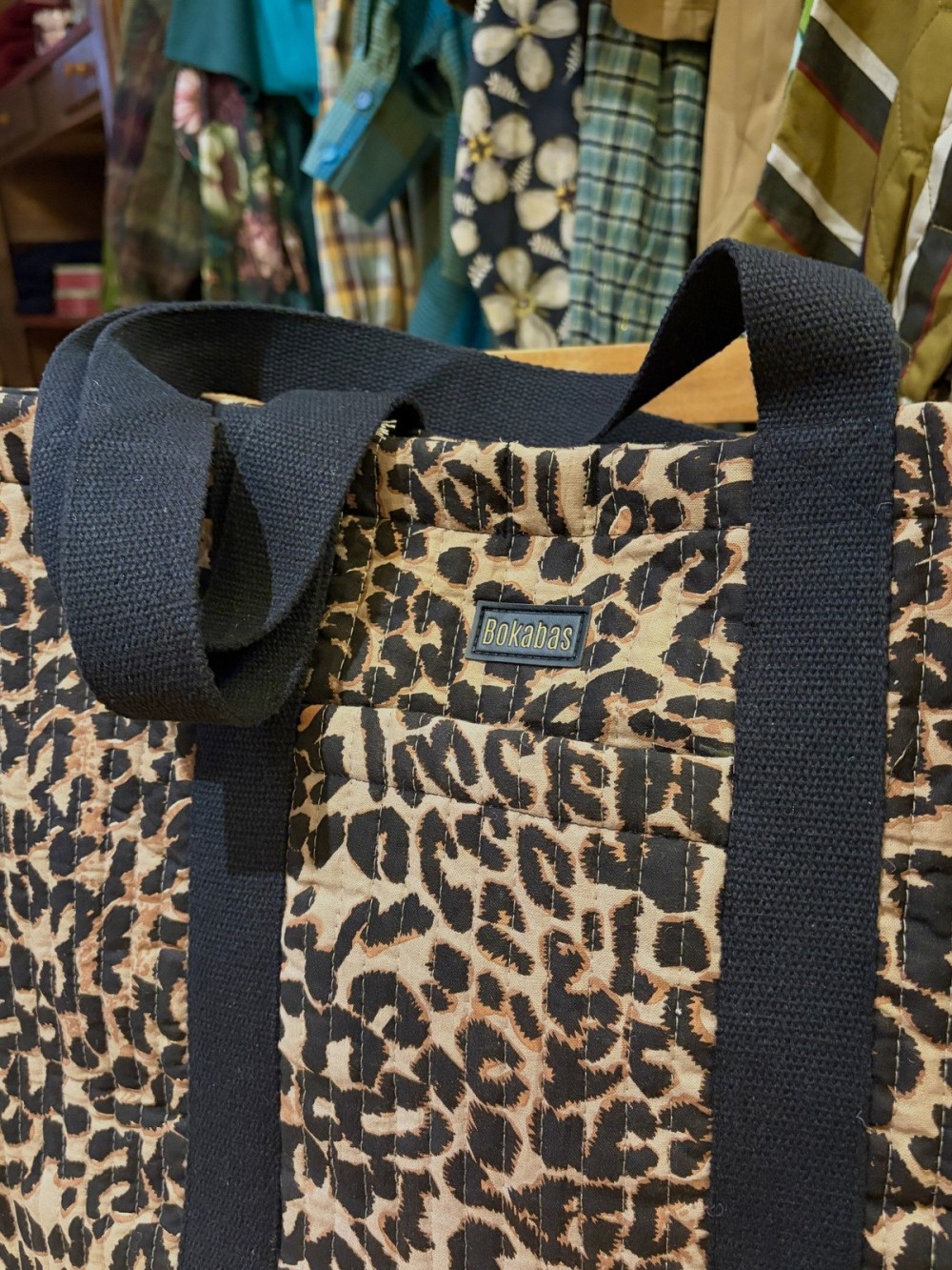 Sac cabas matelassé réversible Léopard ou Teckel | Peonies Shop